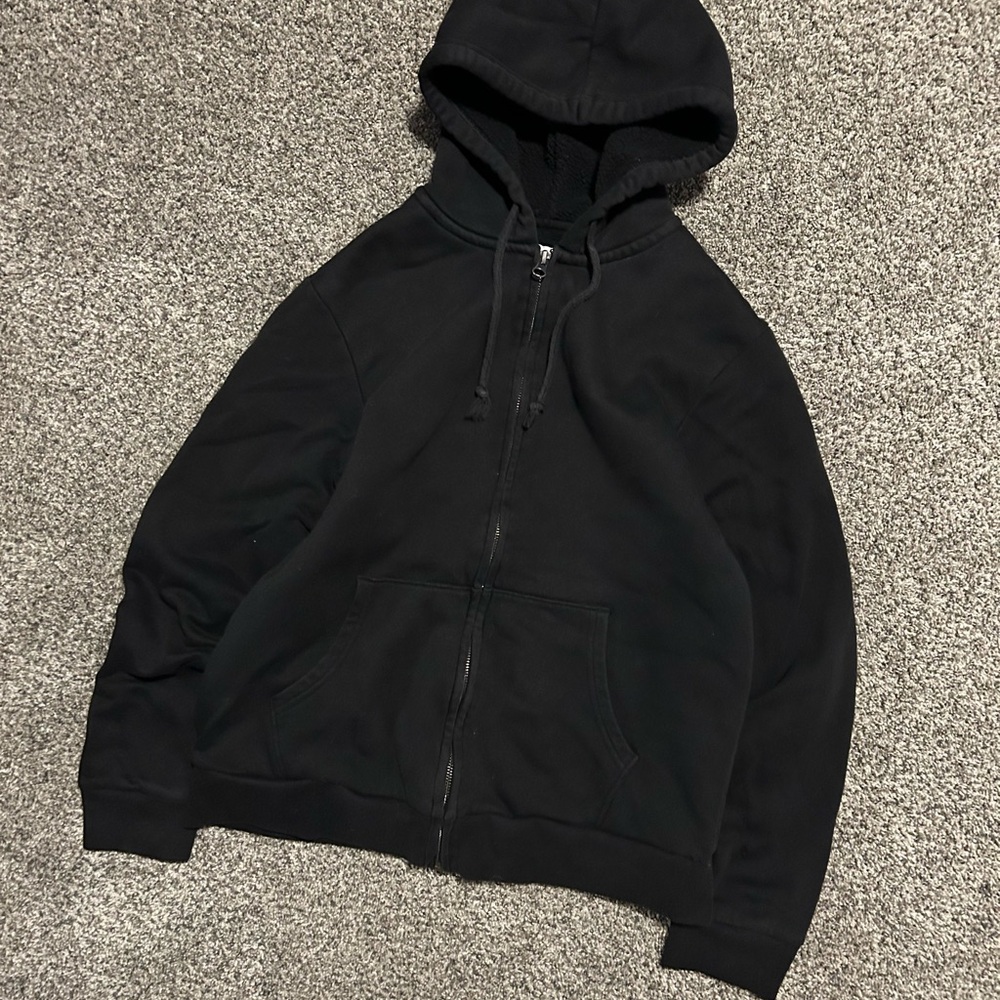 Old Navy Men's Black Zip-Up Sweater